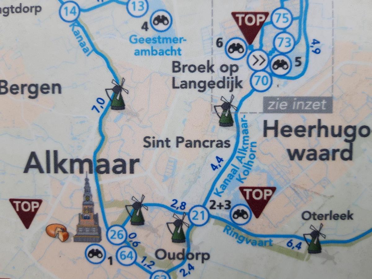NATUURHUISJE met veranda Daar bij de Molen Alkmaar Oterleek Buitenkant foto